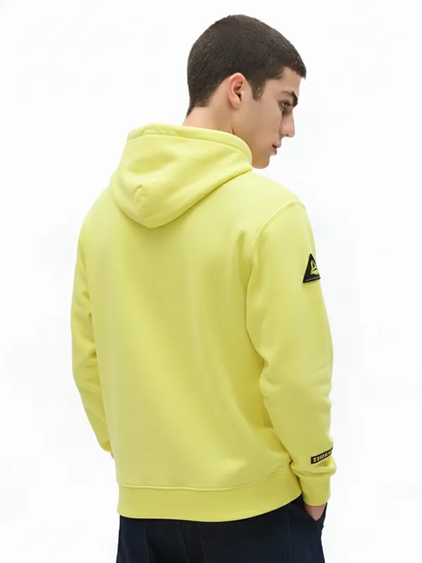 Highlander Men Yellow Hooded Pullover Sweatshirt