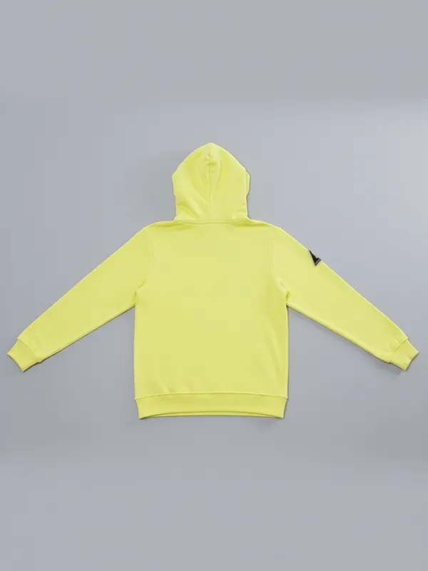 Highlander Men Yellow Hooded Pullover Sweatshirt