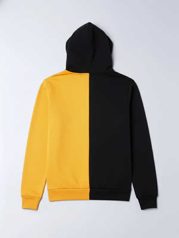 Highlander Men Black Hooded Pullover Sweatshirt