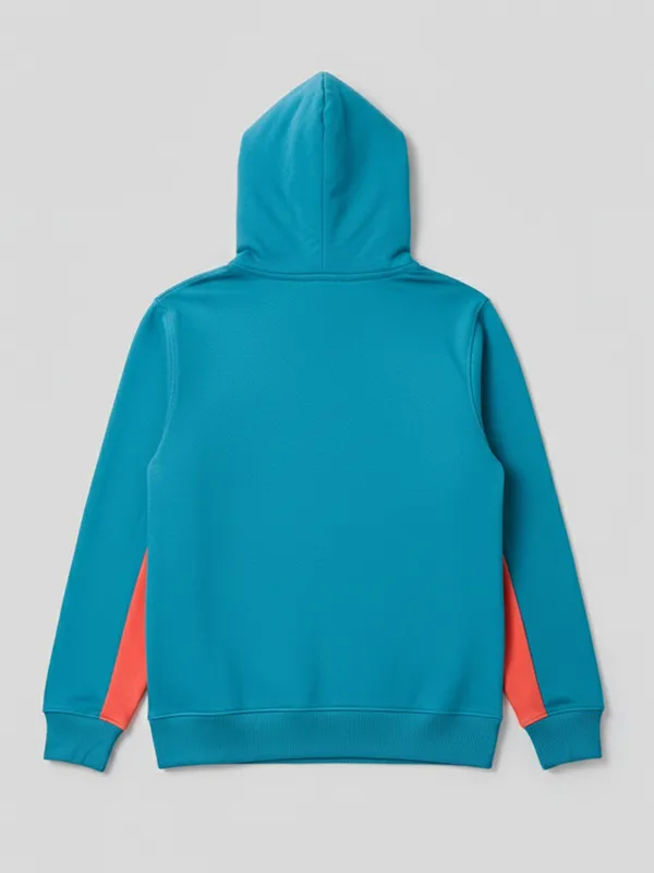 Highlander Men Teal Hooded Pullover Sweatshirt