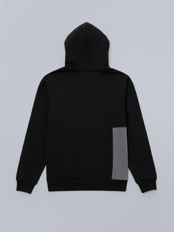 Highlander Men Black Hooded Pullover Sweatshirt