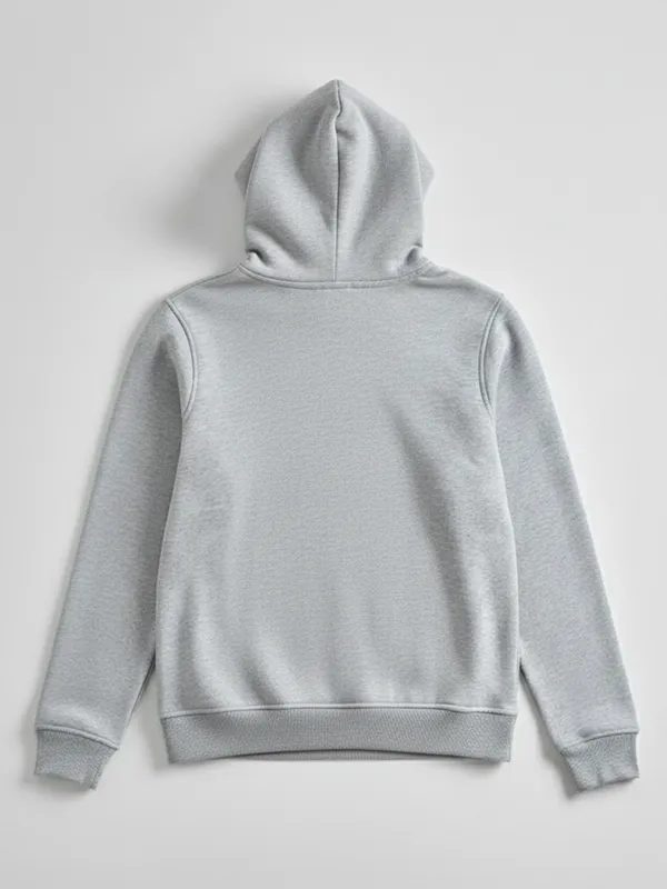 Highlander Men Grey Hooded Pullover Sweatshirt