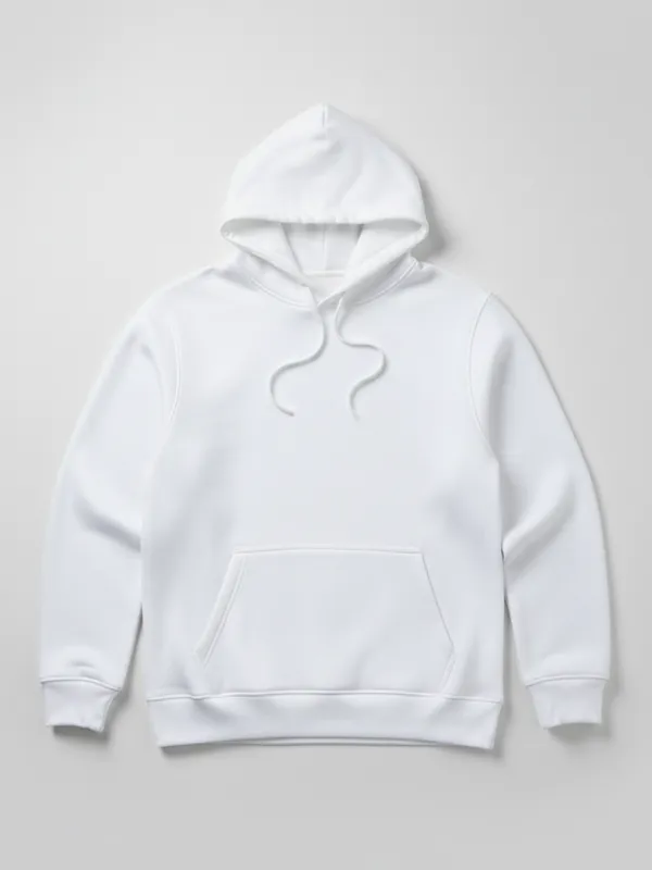 Highlander Men White Hooded Pullover Sweatshirt