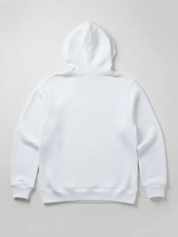 Highlander Men White Hooded Pullover Sweatshirt