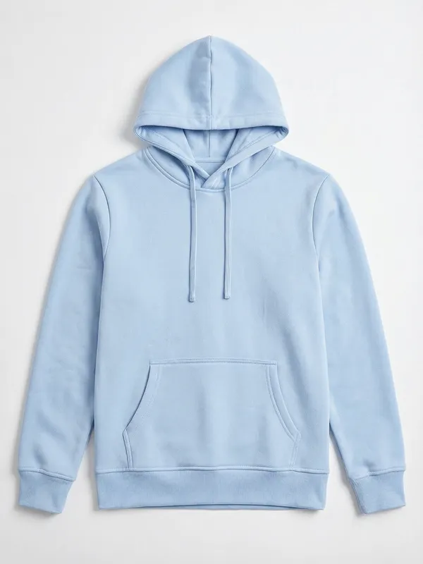 Highlander Men Blue Hooded Pullover Sweatshirt