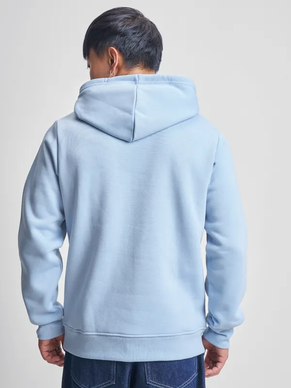 Highlander Men Blue Hooded Pullover Sweatshirt