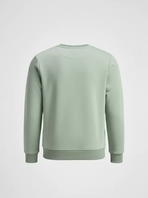 Highlander Men Green Round Neck Pullover Sweatshirt