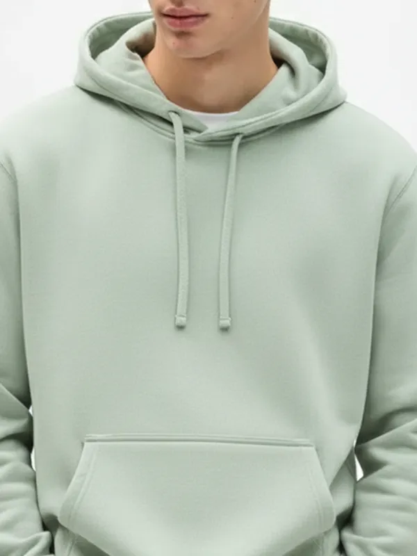 Highlander Men Green Hooded Pullover Sweatshirt