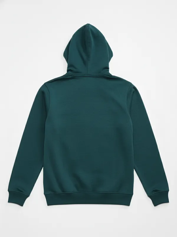 Highlander Men Green Hooded Pullover Sweatshirt