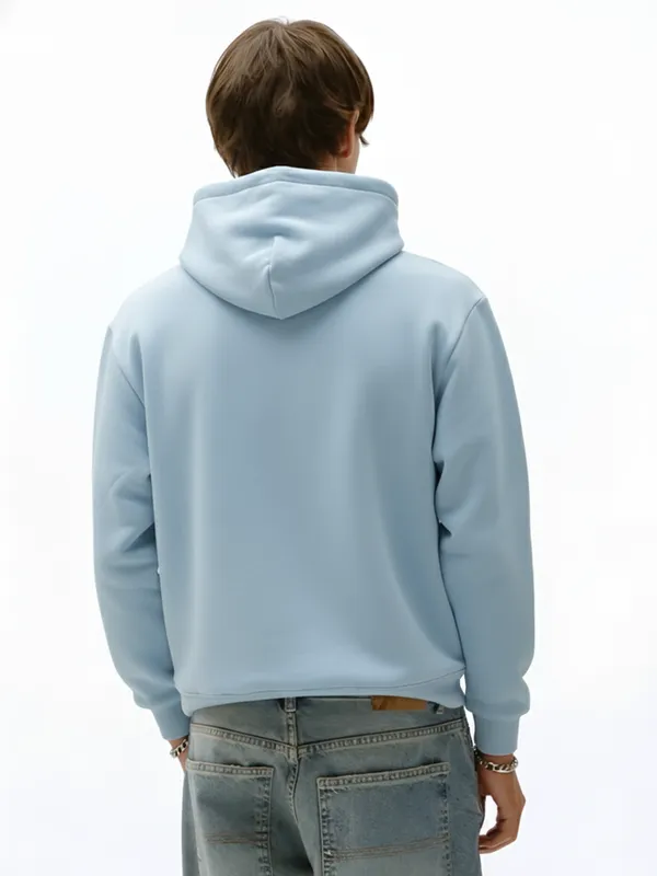 Highlander Men Blue Hooded Pullover Sweatshirt