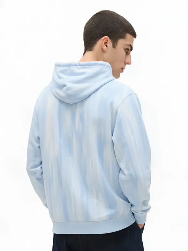 Highlander Men Blue Hooded Pullover Sweatshirt