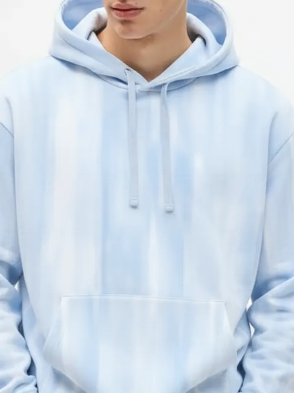 Highlander Men Blue Hooded Pullover Sweatshirt