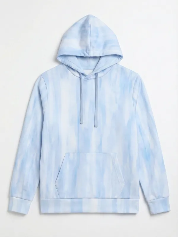 Highlander Men Blue Hooded Pullover Sweatshirt