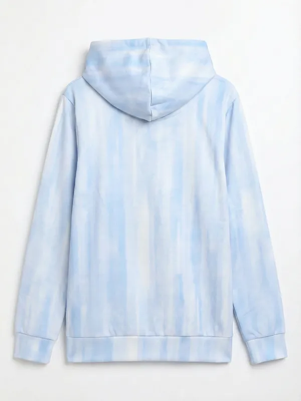 Highlander Men Blue Hooded Pullover Sweatshirt