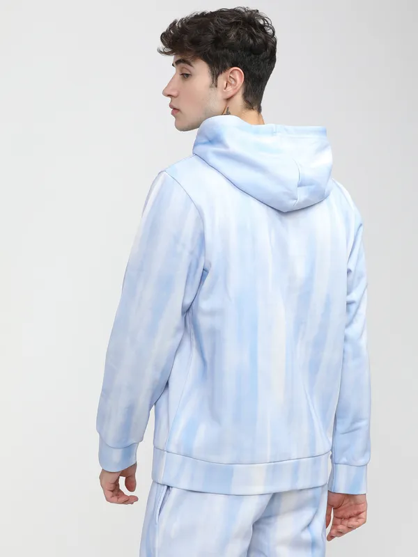 Highlander Men Blue Hooded Pullover Sweatshirt