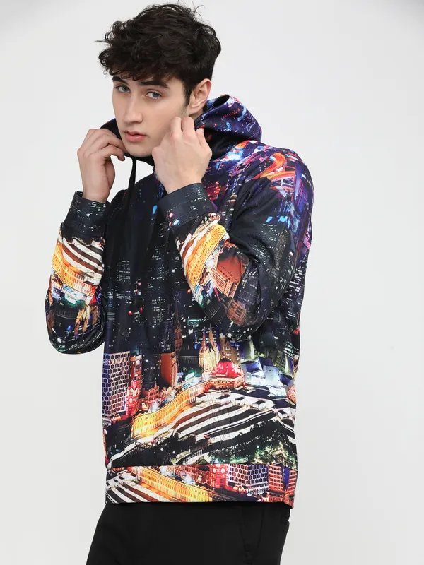 Highlander Men Multi Hooded Pullover Sweatshirt