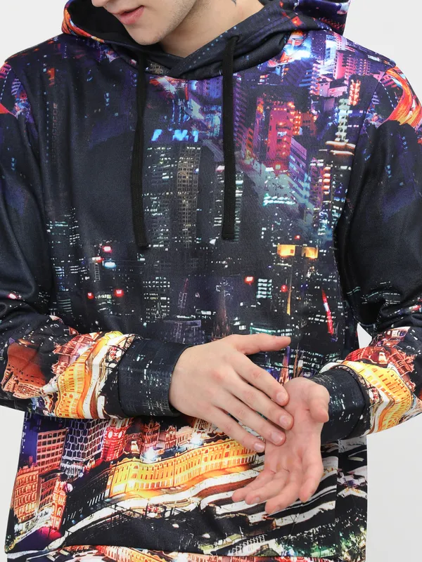 Highlander Men Multi Hooded Pullover Sweatshirt