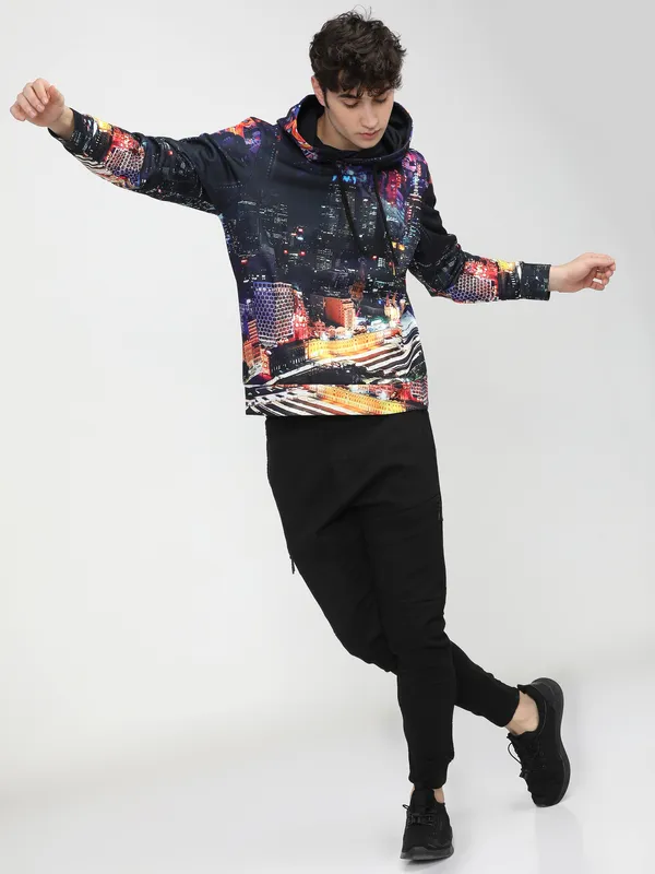 Highlander Men Multi Hooded Pullover Sweatshirt