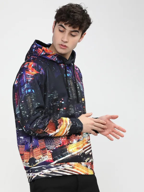 Highlander Men Multi Hooded Pullover Sweatshirt