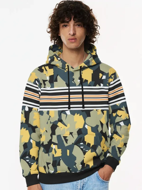 Highlander Men Multi Hooded Pullover Sweatshirt