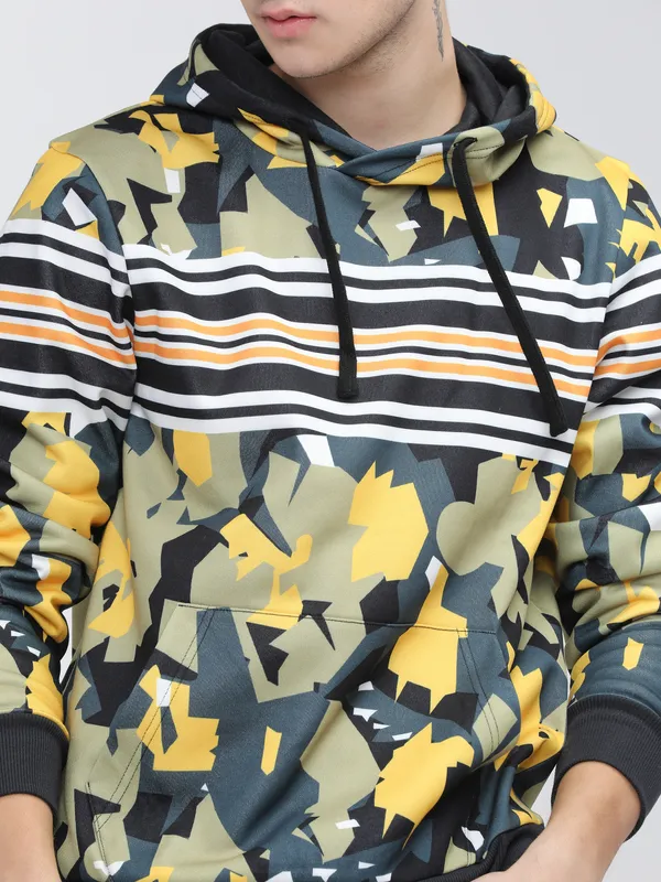 Highlander Men Multi Hooded Pullover Sweatshirt