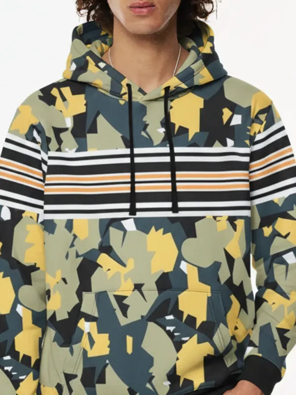 Highlander Men Multi Hooded Pullover Sweatshirt