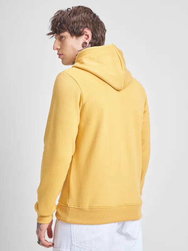 Highlander Men Yellow Hooded Pullover Sweatshirt