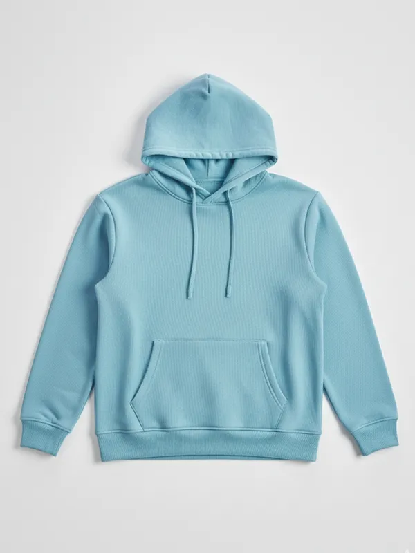 Highlander Men Blue Hooded Pullover Sweatshirt