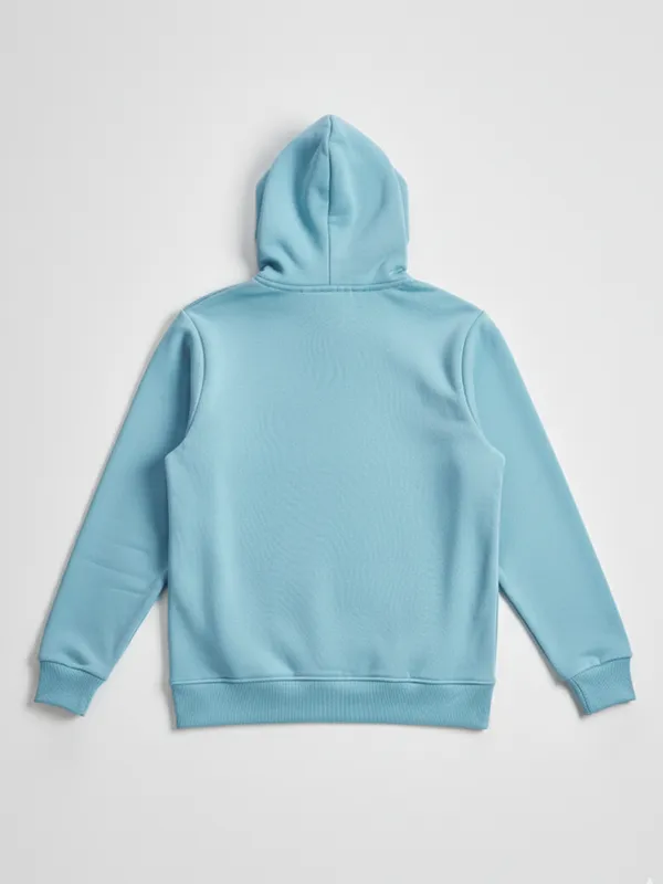 Highlander Men Blue Hooded Pullover Sweatshirt