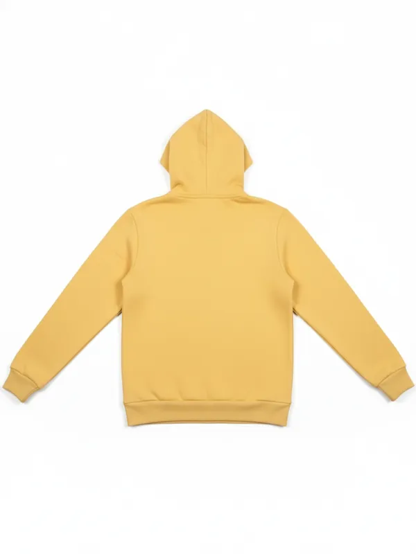 Highlander Men Yellow Hooded Front-Open Sweatshirt