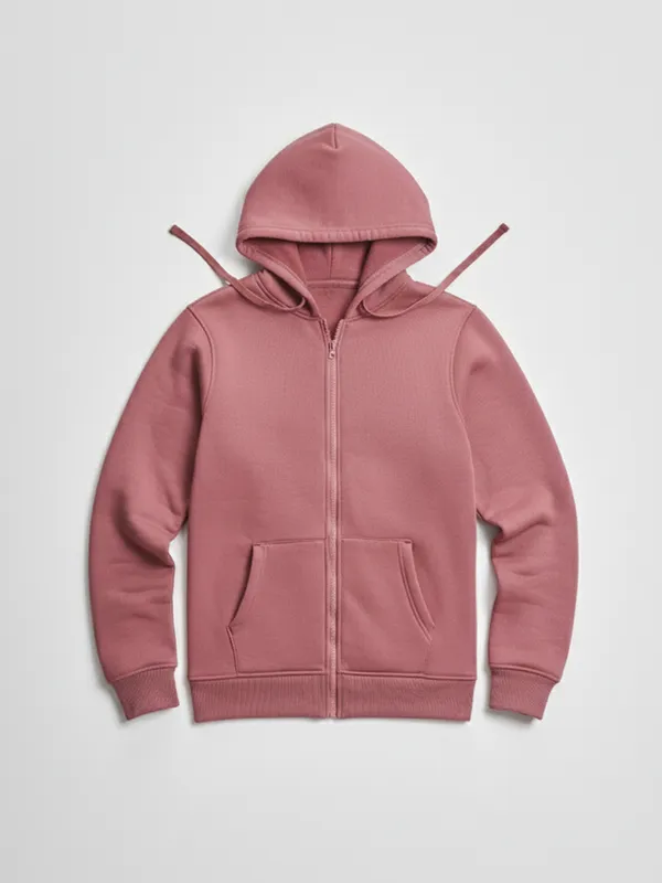 Highlander Men Rose Hooded Front-Open Sweatshirt