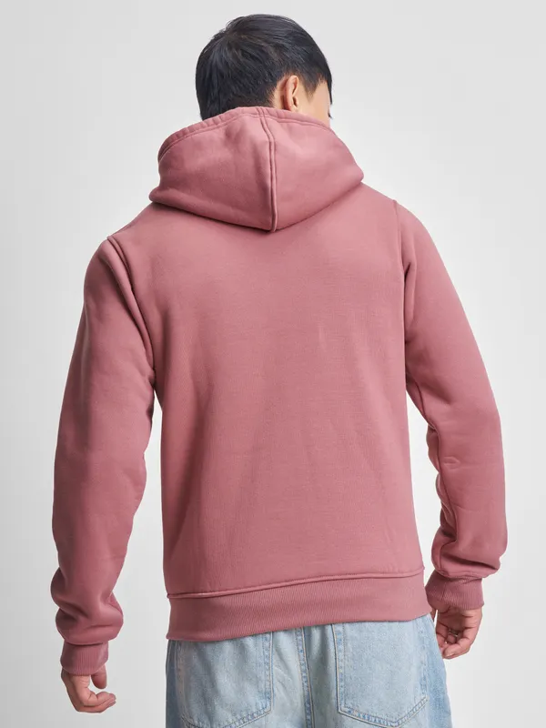 Highlander Men Rose Hooded Front-Open Sweatshirt