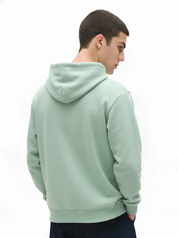 Highlander Men Green Hooded Pullover Sweatshirt
