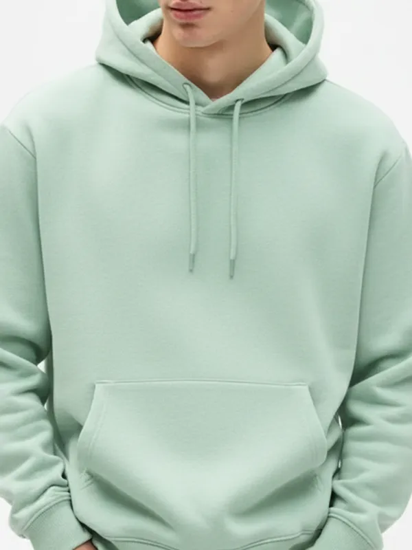 Highlander Men Green Hooded Pullover Sweatshirt