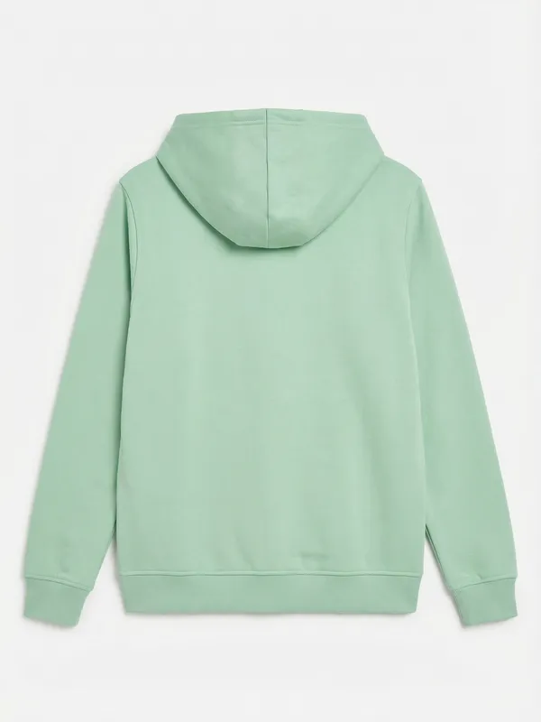 Highlander Men Green Hooded Pullover Sweatshirt