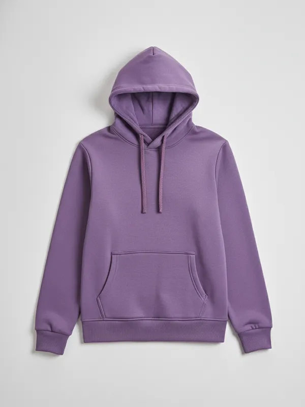 Highlander Men Purple Hooded Pullover Sweatshirt