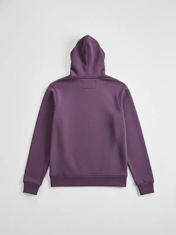 Highlander Men Lavender Hooded Front-Open Sweatshirt
