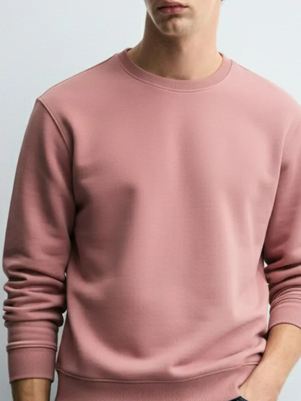 Highlander Men Rose Round Neck Pullover Sweatshirt