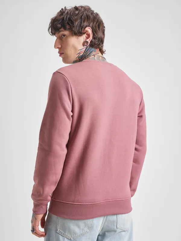 Highlander Men Rose Round Neck Pullover Sweatshirt