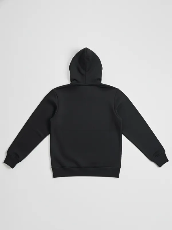 Highlander Men Black Hooded Pullover Sweatshirt