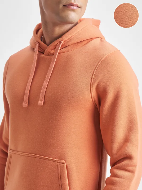 Highlander Men Pink Hooded Pullover Sweatshirt