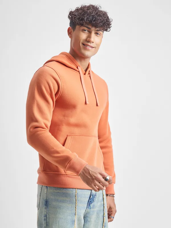 Highlander Men Pink Hooded Pullover Sweatshirt