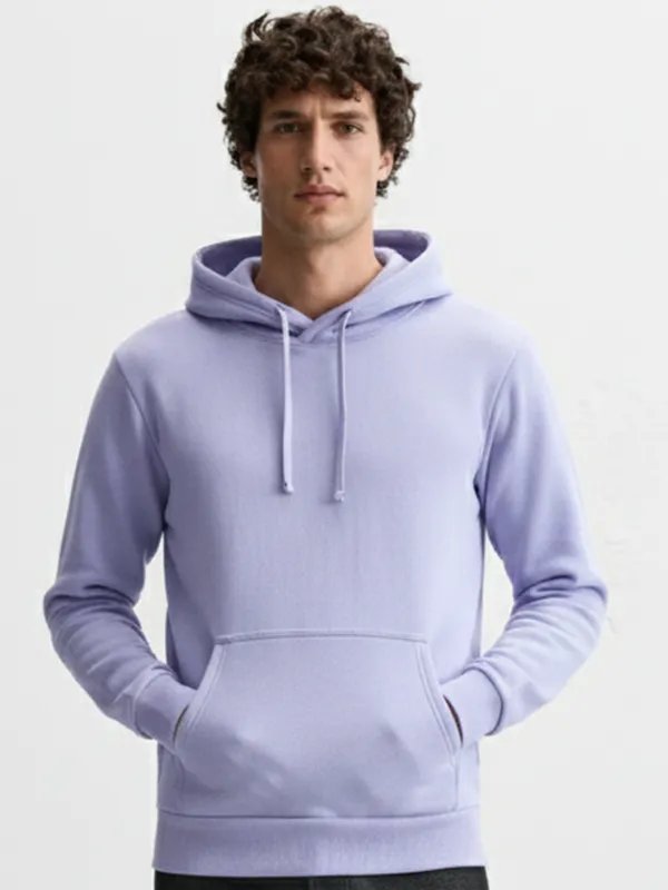 Highlander Men Blue Hooded Pullover Sweatshirt