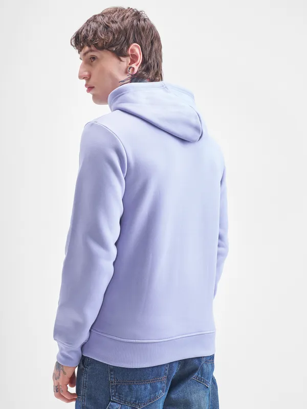 Highlander Men Blue Hooded Pullover Sweatshirt