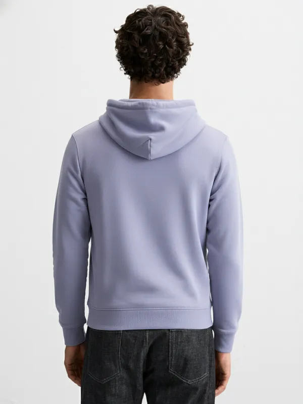 Highlander Men Blue Hooded Pullover Sweatshirt