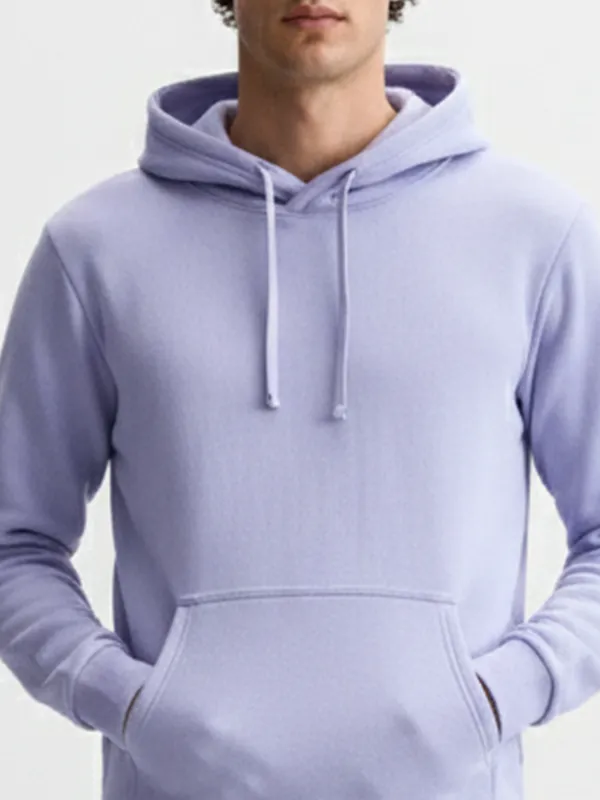 Highlander Men Blue Hooded Pullover Sweatshirt