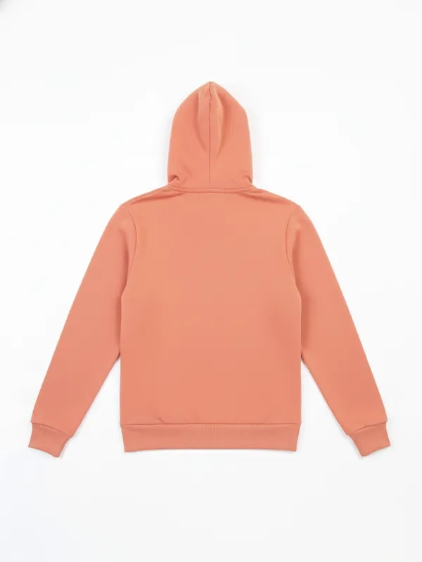 Highlander Men Pink Hooded Front-Open Sweatshirt