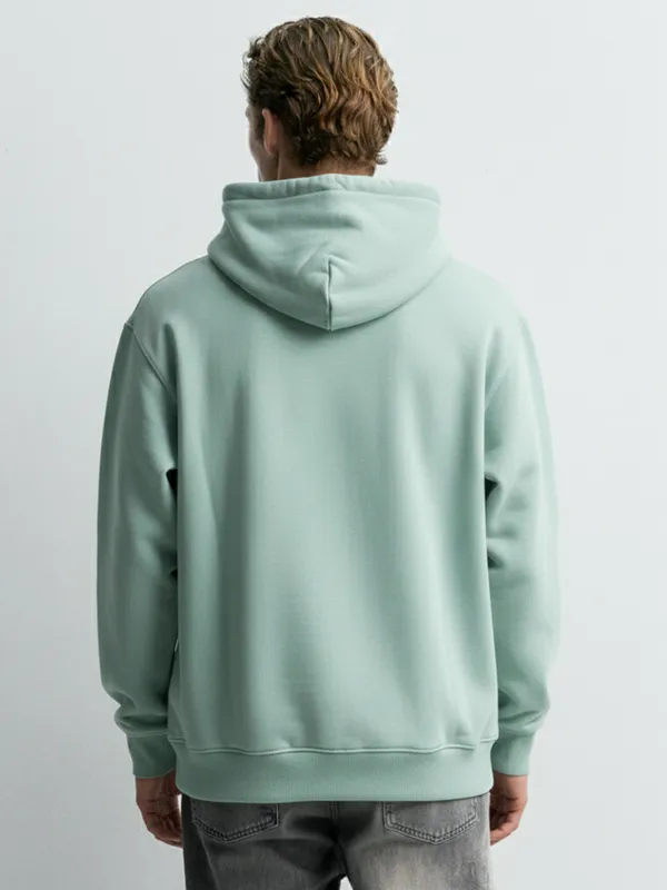 Highlander Men Blue Hooded Pullover Sweatshirt