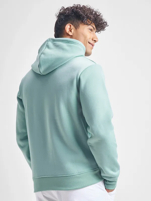 Highlander Men Blue Hooded Pullover Sweatshirt