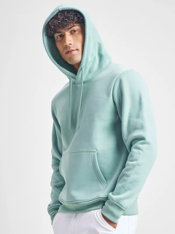 Highlander Men Blue Hooded Pullover Sweatshirt